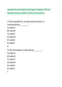 anatomy and physiology chapter 6 test banks exam with correct answers