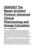 2026&sol;2027 Clinical Pharmacology & Dosage Calculation Study Guide &vert; 55-Question Test Bank &vert; Introductory Clinical Pharmacology 12th Ed&period;