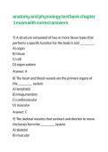 anatomy and physiology test bank chapter 1 exam with correct answers 