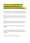 WGU C949 DATA STRUCTURES AND ALGORITHMS EXAMINATION 2026 QUESTIONS WITH SOLUTIONS GRADED A&plus;