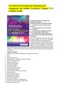 Prioritization&comma; Delegation&comma; and Assignment&colon; Practice Exercises for the NCLEX-RN&reg; Examination&comma; 6th Edition by Linda A&period; LaCharity &ndash; Complete Test Bank Chapters 1&ndash;22 with NGN Practice Questions
