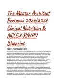 2026&sol;2027 NCLEX-RN&sol;PN Clinical Nutrition Exam Prep Masterclass & CJMM Q&A Blueprint