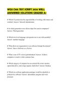 WGU C105 TEST SCRIPT 2026 WELL ANSWERED SOLUTIONS GRADED A&plus;