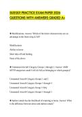 SUS1501 PRACTICE EXAM PAPER 2026 QUESTIONS WITH ANSWERS GRADED A&plus;