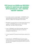 NYS Funeral Law EXAM prep 2025&sol;2026 &vert; COMPLETE QUESTION AND ANSWERS WITH RATIONALES &vert; 100&percnt; VERIFIED <RECENT VERSION>