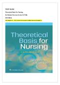 Complete Test Bank for Theoretical Basis for Nursing 6th Edition &vert; by McEwen & Wills &vert; Verified Answers