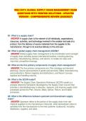WGU D471&colon; GLOBAL SUPPLY CHAIN MANAGEMENT EXAM QUESTIONS WITH VERIFIED SOLUTIONS - UPDATED VERSION - COMPREHENSIVE REVIEW &lpar;2026&sol;2027&rpar;