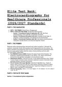 TEST BANK&colon; Electrocardiography for Healthcare Professionals by Kathryn Booth &lpar;2026&sol;2027 Standards&rpar; &plus; Rationales