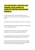 TCFP FIRE OFFICER 3 QUESTIONS AND ANSWERS ACTUAL PAPER 2026 COMPLETE QUESTIONS AND ANSWERS GRADED A&plus;