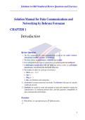 Solution Manual for Data Communications and Networking by Behrouz Forouzan 2026 update&period;pdf