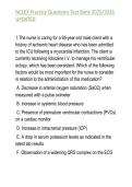 NCLEX Practice Questions Test Bank 2025&sol;2026  UPDATED  