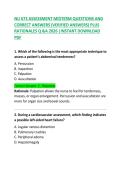 NU 673 Assessment Midterm Questions and Correct Answers &ndash; Comprehensive Nursing Study Guide