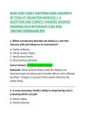 NURS 5432 Family Midterm Exam Questions and Correct Answers &ndash; University of Texas at Arlington &lpar;Module 1&rpar;