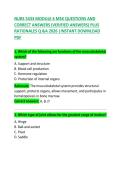 NURS 5433 Module 6 MSK Questions and Correct Answers &ndash; Comprehensive Nursing Study Guide