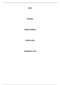 FUR 2601 ASSESMENT 1