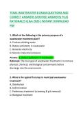 Texas Wastewater B Exam Questions and Correct Answers &ndash; Complete Certification Study Guide