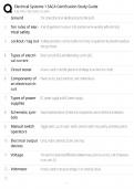 Electrical Systems 1 SACA &sol; INDT 113 Study Guide &sol; C-201 Certification &sol; Score 100&percnt;