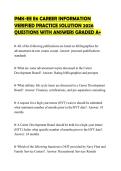 PMK-EE E6 CAREER INFORMATION VERIFIED PRACTICE SOLUTION 2026 QUESTIONS WITH ANSWERS GRADED A&plus;