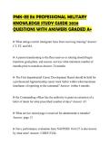 PMK-EE E6 PROFESSIONAL MILITARY KNOWLEDGE STUDY GUIDE 2026 QUESTIONS WITH ANSWERS GRADED A&plus;