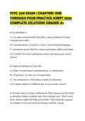 PSYC 2301 EXAM 1 CHAPTERS ONE THROUGH FOUR PRACTICE SCRIPT 2026 COMPLETE SOLUTIONS GRADED A&plus;