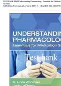 Complete Test Bank for Understanding Pharmacology&colon; Essentials for Medication Safety&comma; 3rd Edition &ndash; M&period; Linda Workman & Linda A&period; LaCharity &vert; All Chapters &vert; Verified Answers &vert; Nursing Pharmacology Exam Prep