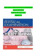 SEIDEL&rsquo;S GUIDE TO PHYSICAL EXAMINATION &ndash; AN INTERPROFESSIONAL APPROACH &lpar;10TH EDITION&rpar; BY JANE W&period; BALL TEST BANK WITH PRACTICE QUESTIONS AND ANSWERS