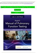 RUPPEL&rsquo;S MANUAL OF PULMONARY FUNCTION TESTING &lpar;11TH EDITION&rpar; BY MOTTRAM TEST BANK WITH PRACTICE QUESTIONS AND ANSWERS FOR RESPIRATORY CARE STUDIES 