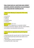 Final Exam NUR1141 Questions and Correct Answers &ndash; Comprehensive Nursing Pharmacology Study Guide