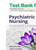 Test Bank for Psychiatric Nursing&colon; Contemporary Practice 8th Edition by MARY ANN BOYD and REBECCA LUEBBERT isbn-9781975239046