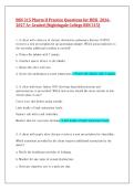 BSN 315 Pharmacology II &ndash; Nightingale College &ndash; LATEST UPDATE HESI Practice Questions with Verified Answers