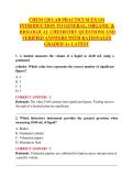 CHEM 120 &ndash; Introduction to General&comma; Organic & Biological Chemistry Lab Practicum &ndash;Exam Questions with Verified Answers and Rationales LATEST UPDATE