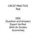 CRCST Practice Test &vert; Central Service Technician Study Guide PDF