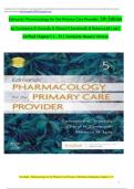 PHARMACOLOGY FOR PRIMARY CARE PROVIDERS &lpar;4TH EDITION&rpar; BY EDMUNDS TEST BANK WITH PRACTICE QUESTIONS AND ANSWERS FOR ADVANCED PRACTICE NURSING 