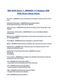 ISM 3004 Exam 1&comma; ISM3004 1-3 Quizzes&comma; ISM 3004 Exam Study Guide