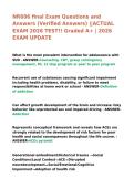 NR606 final Exam Questions and Answers &lpar;Verified Answers&rpar; &vert;&vert;ACTUAL EXAM 2026 TEST&excl;&excl; Graded A&plus; &vert; 2026 EXAM UPDATE