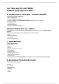 The Firm and Its Customers &ndash; Profit Maximisation Exam Study Guide &vert; Demand&comma; Elasticity&comma; Consumer & Producer Surplus
