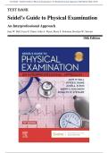 Test Bank - Seidel's Guide to Physical Examination&colon; An Interprofessional Approach 10th Edition &lpar;Ball&comma; 2023&rpar;&comma; Chapter 1-26 &vert; All Chapters