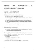 Apuntes Planes de Emergencia y Autoprotecci&oacute;n 