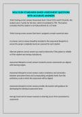 WGU D184 STANDARDS-BASED ASSESSMENT QUESTIONS WITH ACCURATE ANSWERS