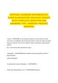 PORTAGE LEARNING MICROBIOLOGY  EXAM ELABORATION 2025&sol;2026 UPDATE  WITH A COMPLETE QUESTION AND  ANSWERS 100&percnt; VERIFIED <RECENT  VERSION> 
