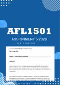 AFL1501 Assignment 5 2026 - Distinction &vert; Due 2 June 2026