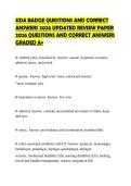 SIDA BADGE QUESTIONS AND CORRECT ANSWERS 2026 UPDATED REVIEW PAPER 2026 QUESTIONS AND CORRECT ANSWERS GRADED A&plus;