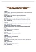 AMBC-299 WEEK 4 DRILL 8 LATEST UPDATE WITH COMPLETE SOLUTIONS 100&percnt; VERIFIED&excl;&excl;