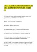 TEXAS LTC CERTIFICATION EVALUATION EXAM  2026 QUESTIONS WITH ANSWERS GRADED  A&plus;