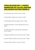 SOPHIA MILESTONE UNIT 1 2 3 BUNDLE EXAMINATION TEST 2026 FULL QUESTIONS AND ACCURATE SOLUTIONS GRADED A&plus;