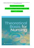 THEORETICAL BASIS FOR NURSING &lpar;5TH EDITION&rpar; BY MCEWEN TEST BANK WITH PRACTICE QUESTIONS AND ANSWERS FOR NURSING THEORY COURSES 
