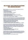 NR 341 EXAM 1 WITH COMPLETE SOLUTIONS 100&percnt; VERIFIED 2026-2027&excl;&excl;