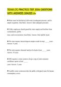 TEXAS LTC PRACTICE TEST 2026 QUESTIONS WITH ANSWERS GRADED A&plus;