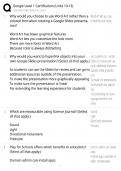 Google Level 1 Certification &sol; EDU 220 Study Guide &sol; Units 10-13 &sol; Score 100&percnt;