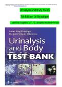 URINALYSIS AND BODY FLUIDS &lpar;7TH EDITION&rpar; BY STRASINGER TEST BANK WITH PRACTICE QUESTIONS AND ANSWERS FOR CLINICAL LABORATORY SCIENCE 